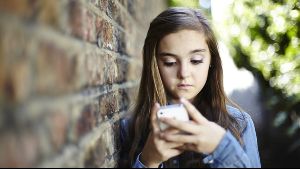Child texting